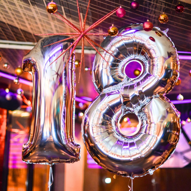 Simple polymer 16" Silver 0-9 Number Balloons Foil Balloons Mylar Balloons for Party Decorations Party Supplies - Image 3